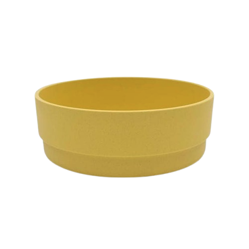 bobo&boo yellow bowl, plant based dinnerware