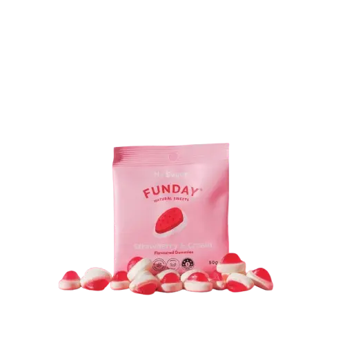 funday sweets strawberry and cream