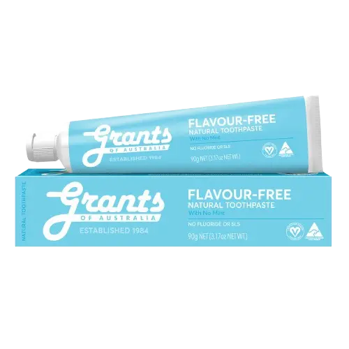 grants of australia flavour free toothpaste, natural