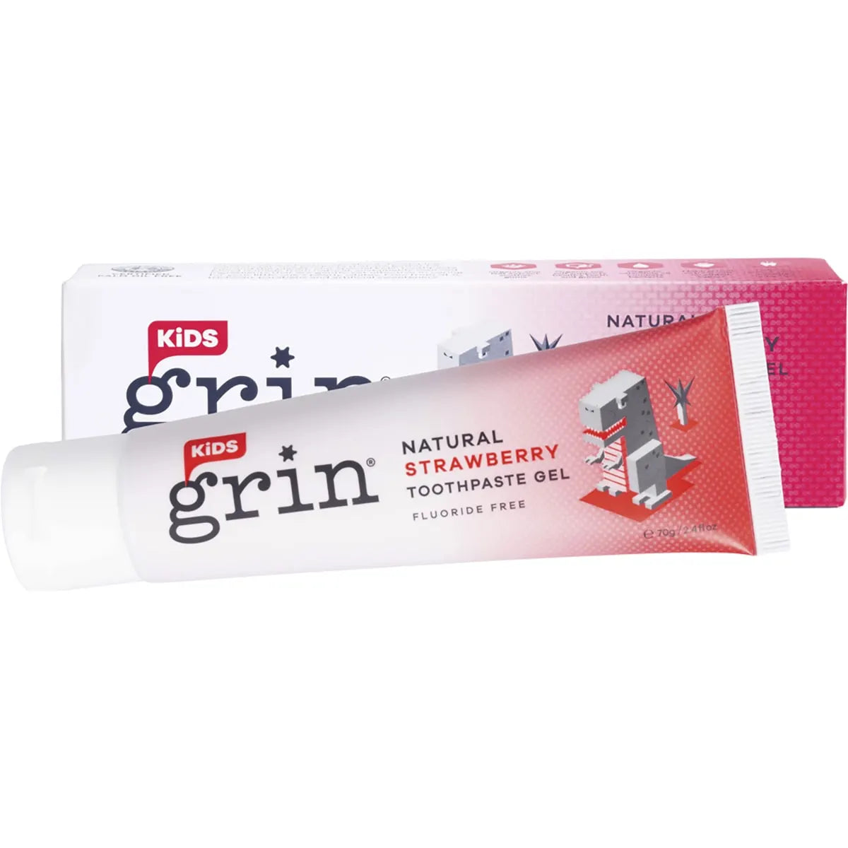 grin natural strawberry toothpaste gel