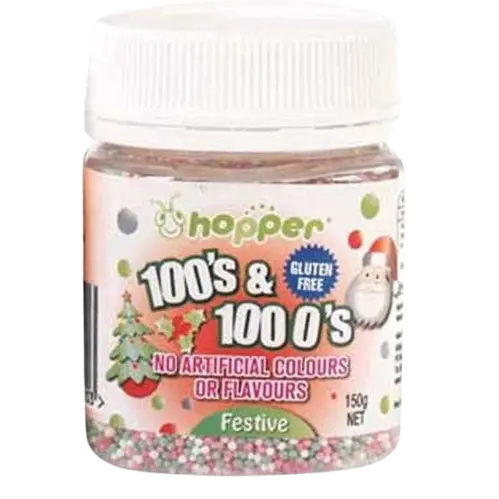hoppers 100s and 1000s festive