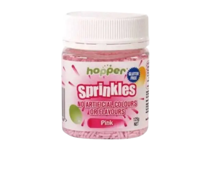hopper gluten free natural pink sprinkles