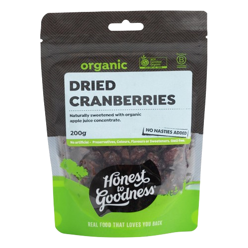 Organic Dried Cranberries 200g