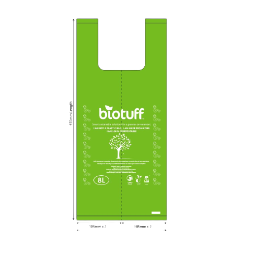 biotuff bags, bin liners