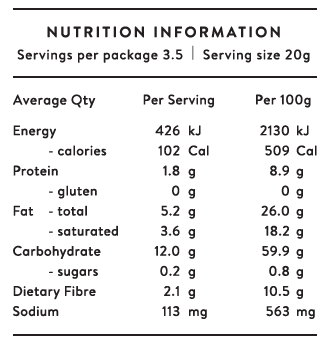 serious popcorn, butter popcorn, serious food co, organic popcorn, nutritional info