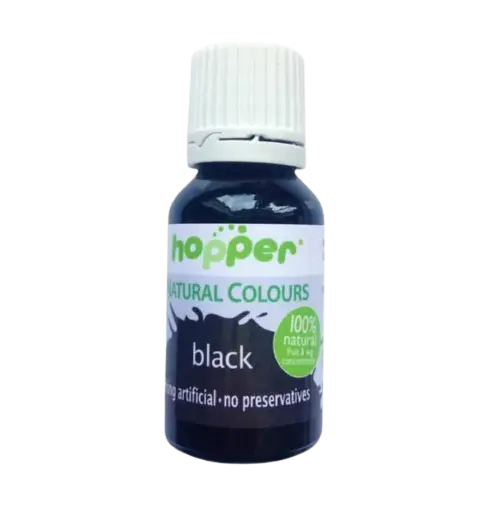 natural food colour, hopper food colours, additive free food colouring, natural colours, black