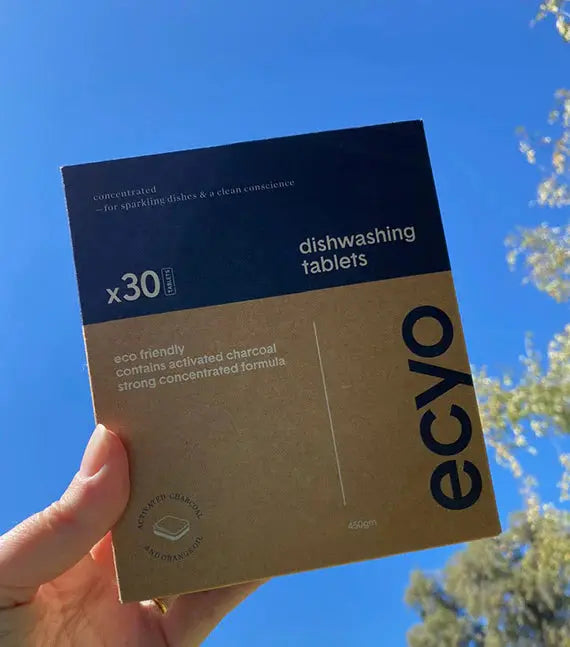 ecyo, ecyo dishwasing tablets, front image