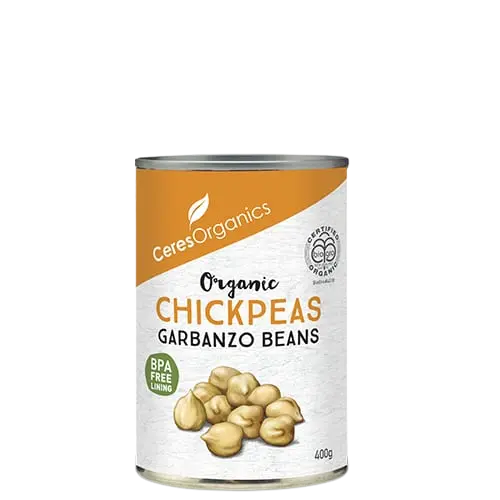 ceres organics, organic chickpeas, canned chickpeas, garbanzo bean