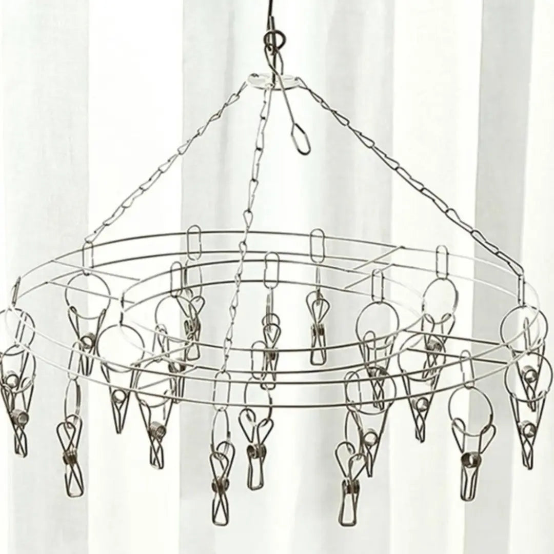 Stainless Steel Peg Drying Hanger THE WELLNESS PANTRY