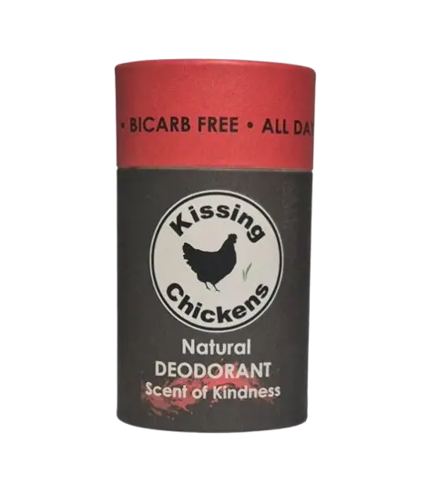 kissing chickens scent of kindness stick natural deodorant, bicarb free
