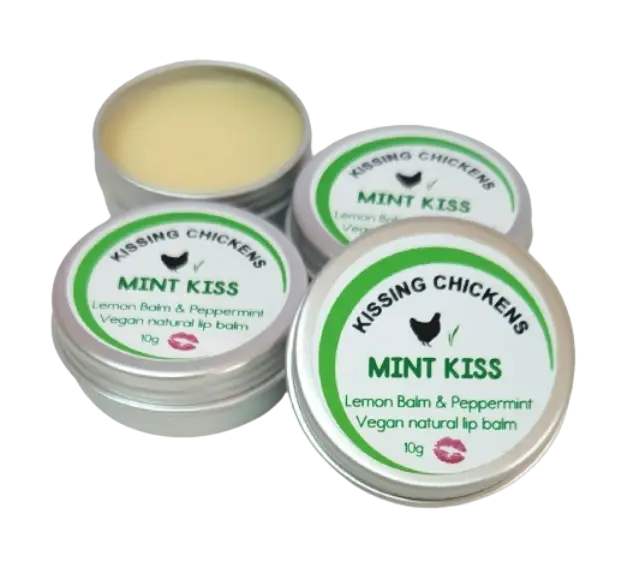 Organic Lip Balm 10g - Mint Kiss KISSING CHICKENS