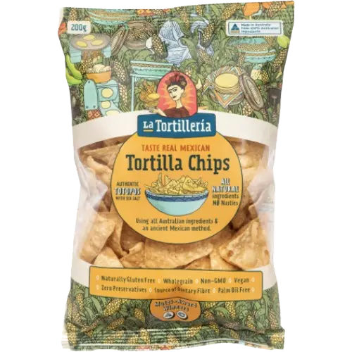 La Tortilleria tortilla chips, totopos