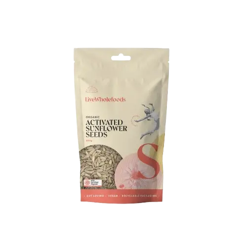 Organic Activated Sunflower Seeds 200g LIVE WHOLEFOODS