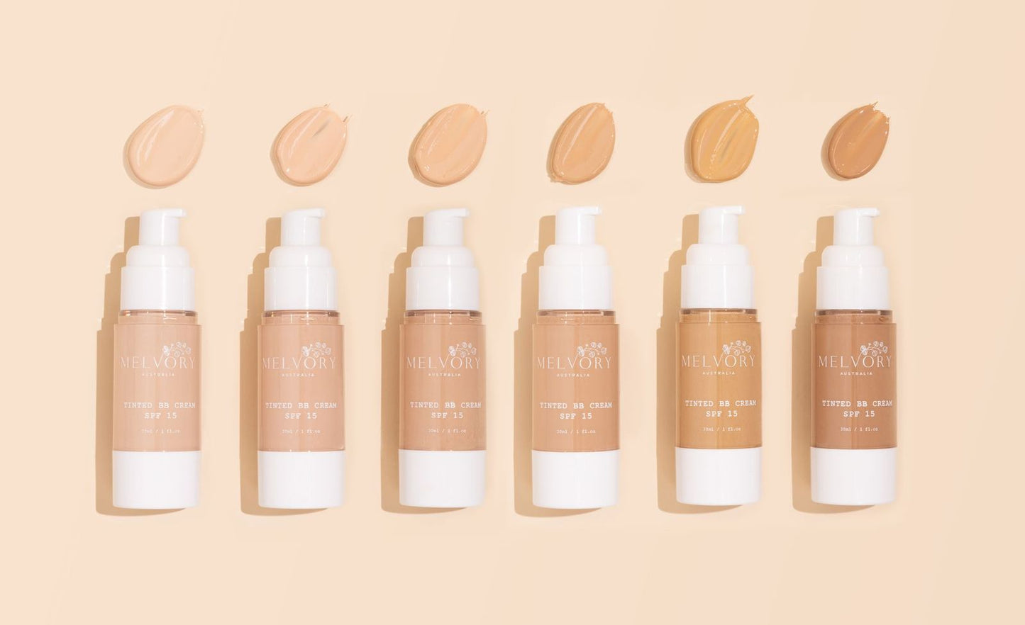 melvory tinted bb cream colour swatches