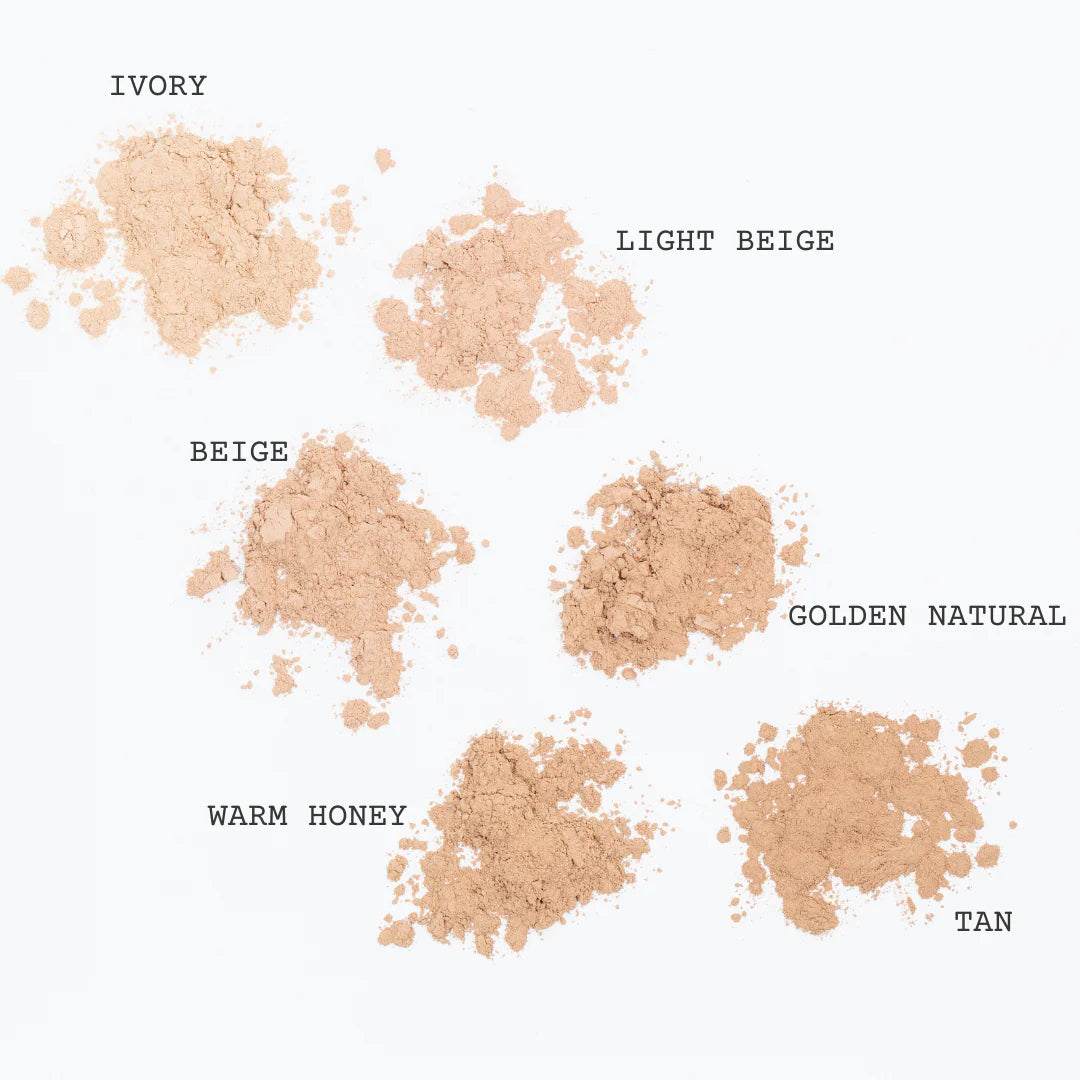Collection of melvory mineral foundation makeup shades