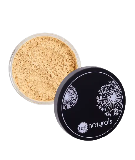 mg naturals medium glow mineral foundation, titanium dioxide free