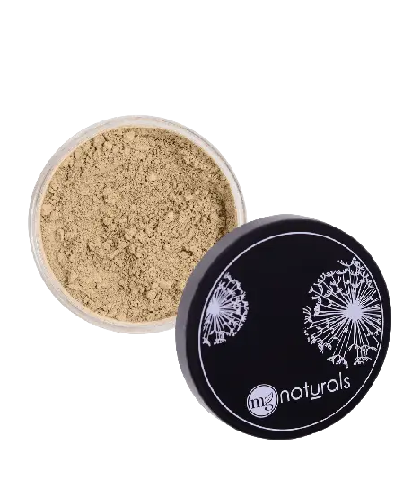 mg naturals olive fair mineral foundation, titanium dioxide free