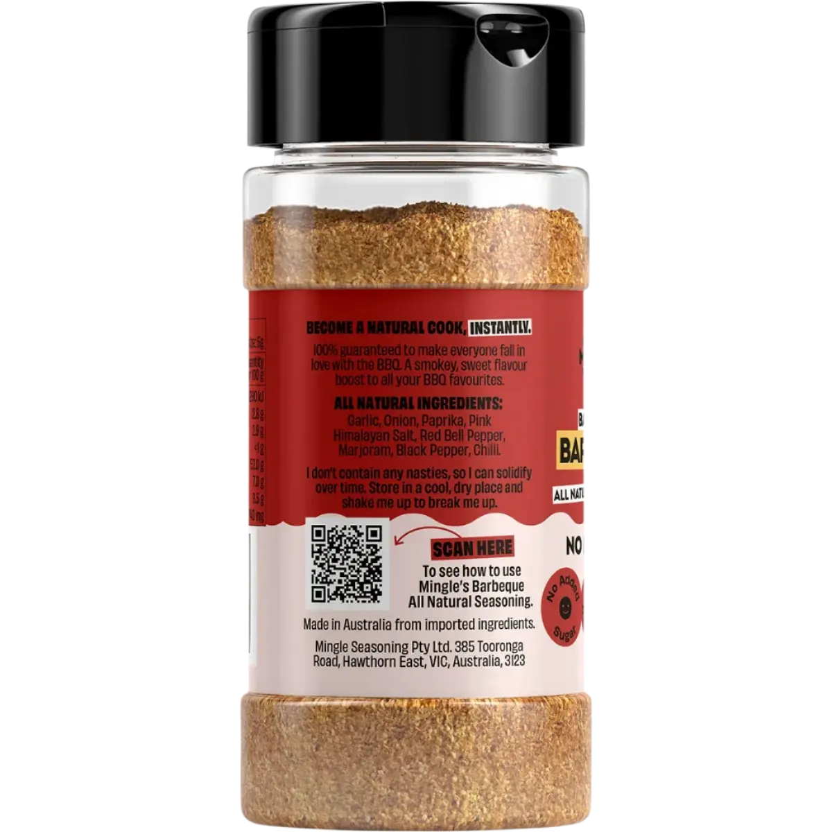 mingle barbeque all natural seasoning, side