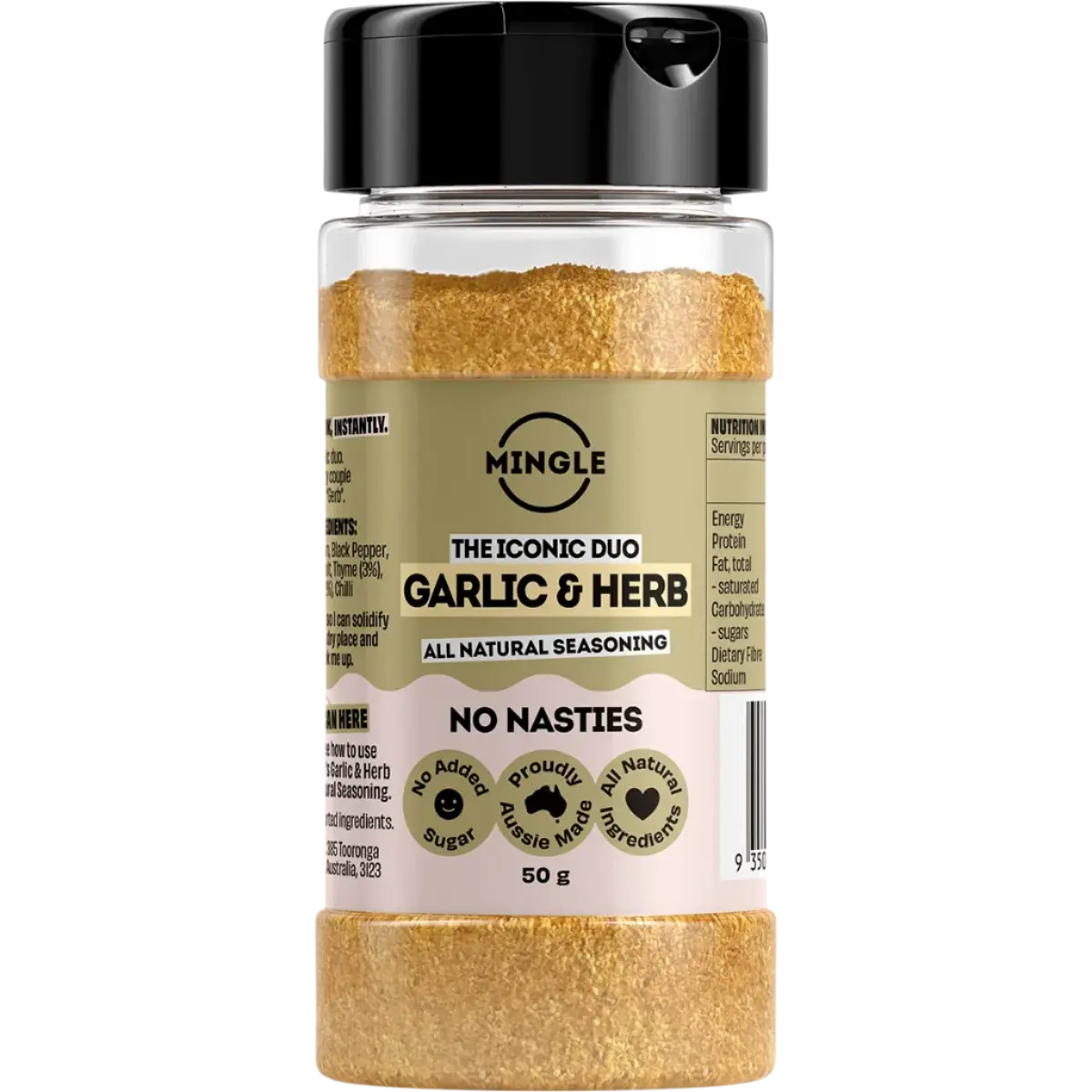 mingle garlic and herb all natural seasoning