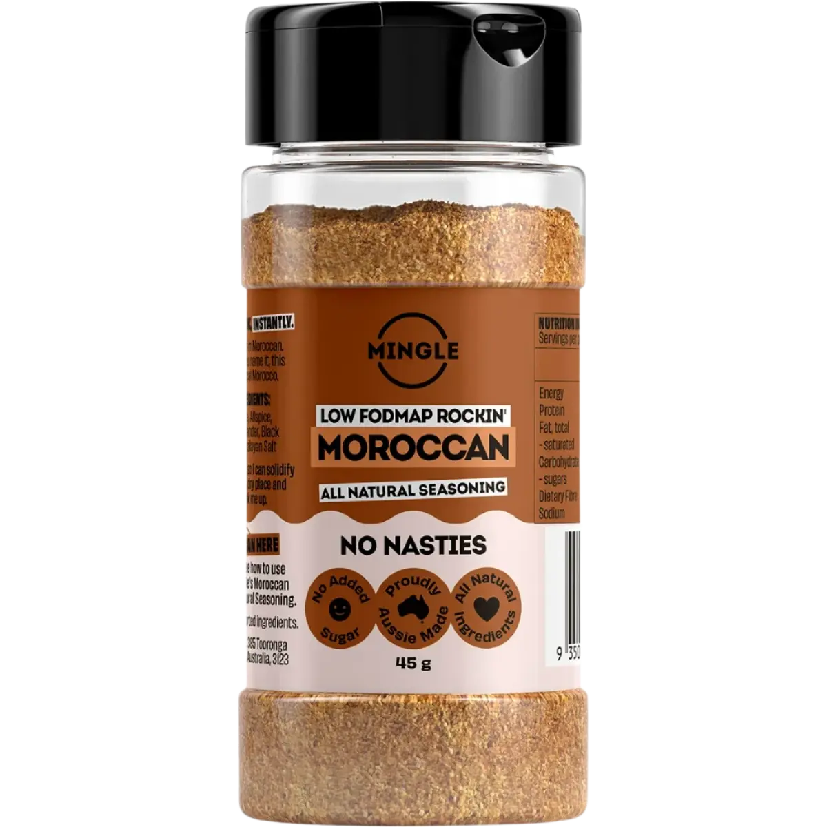 mingle morrocan all natural easoning, additve free and fodmap friendly