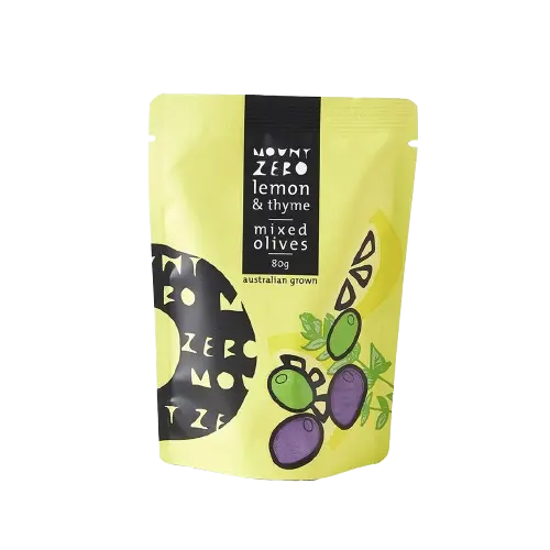 Lemon & Thyme Marinated Mixed Olives Mount Zero