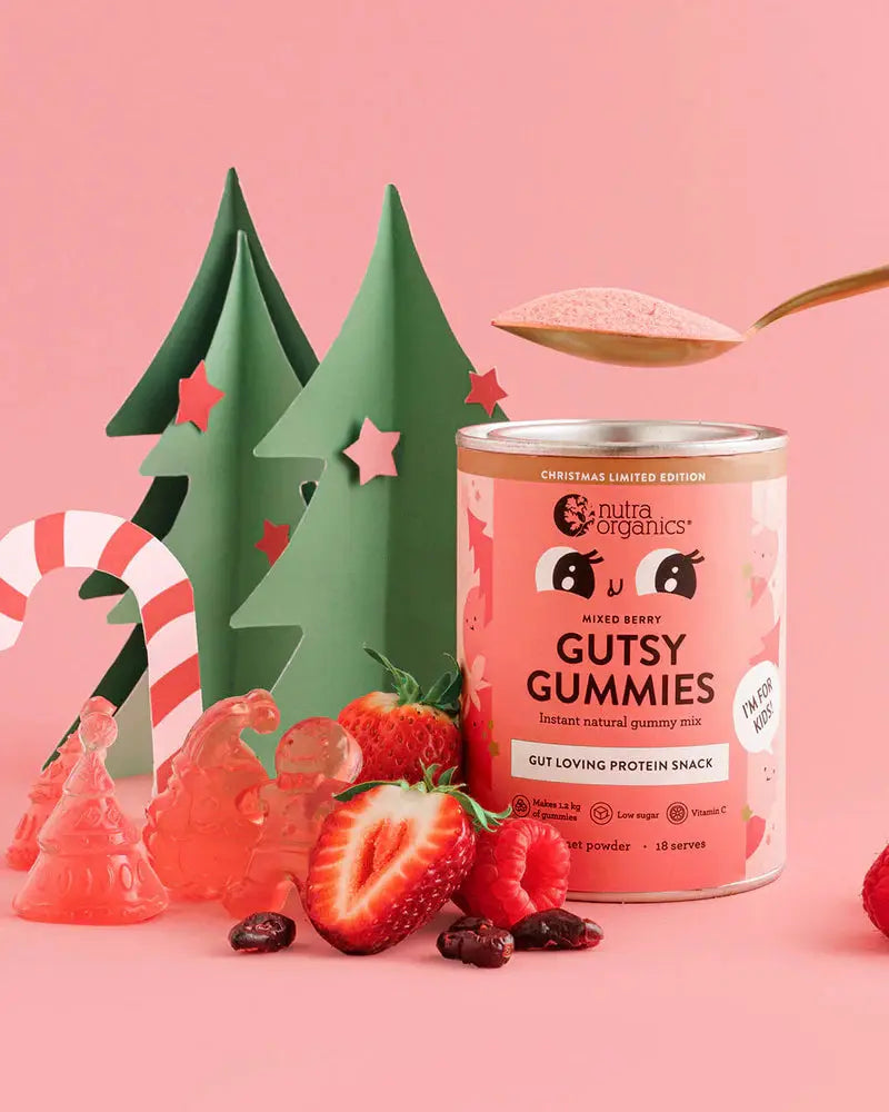 nutra organics mixed berry gutsy gummies styled