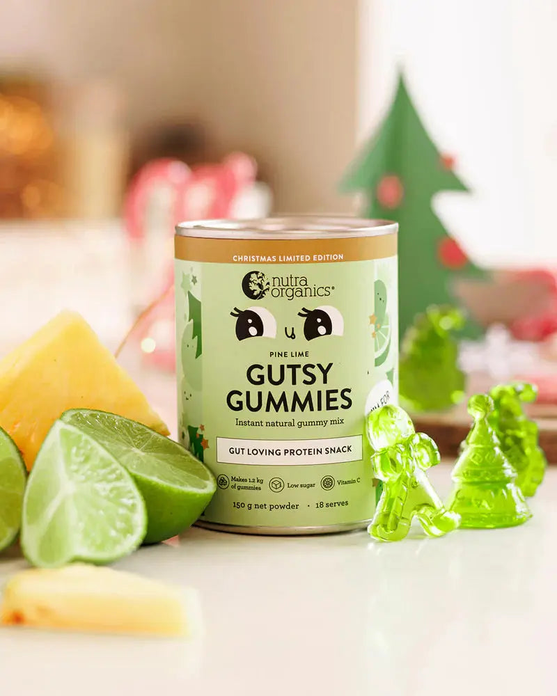 pine lime gutsy gummies by nutra organics styled