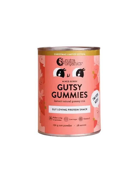 nutra organics mixed berry gutsy gummies