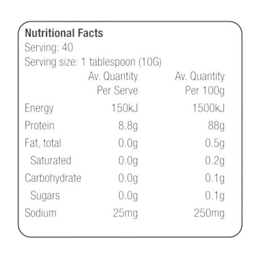 Australian Beef Gelatin 400g NUTRAVIVA