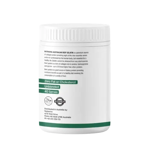 Australian Beef Gelatin 400g NUTRAVIVA
