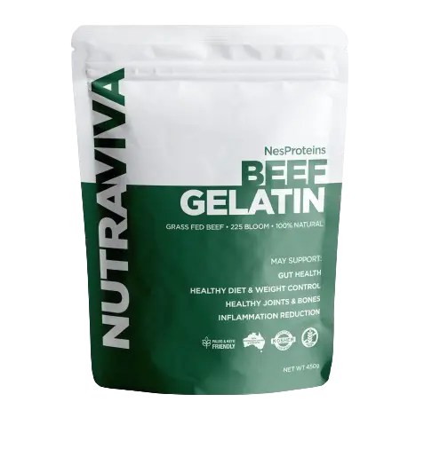 nutraviva natural beef gelatin front