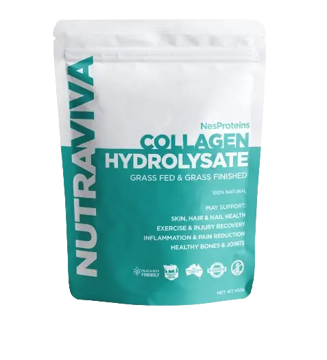 nutraviva collagen hydrolysate 450g front of pack