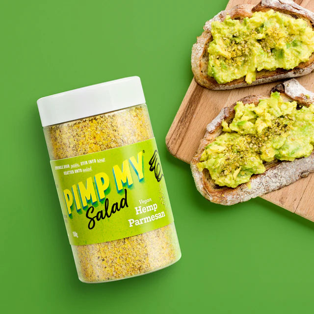 pimp my salad hemp parmesan with avo toast