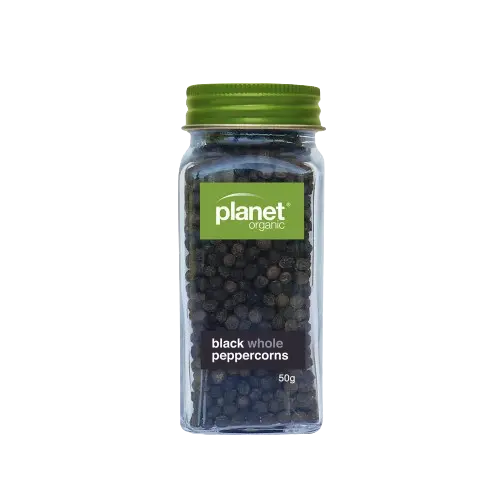 Peppercorns Black - Certified Organic PLANET ORGANIC