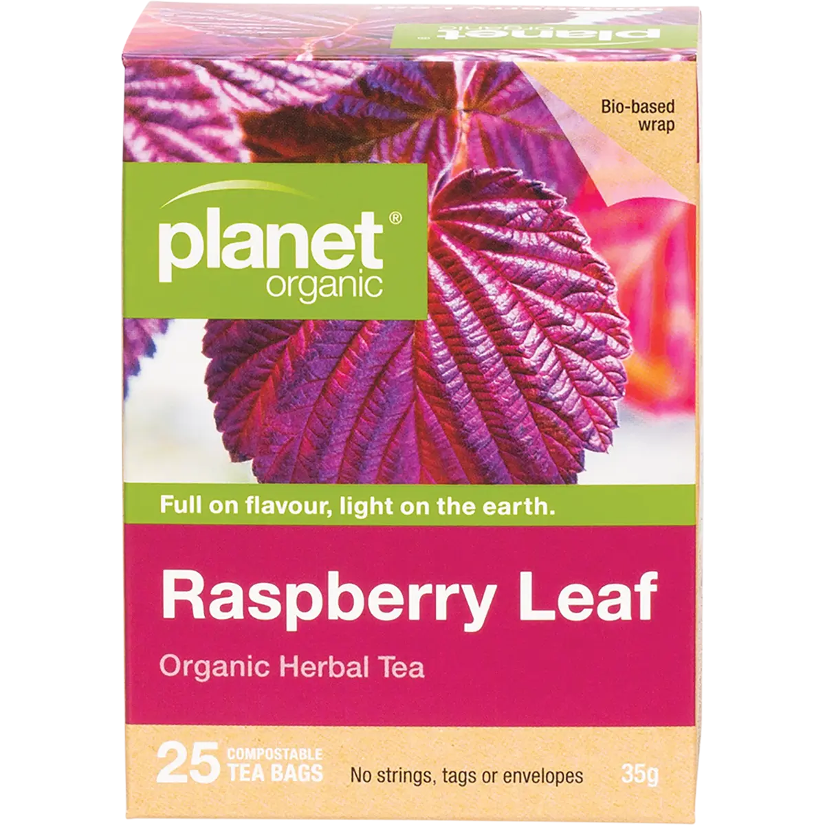 Organic Raspberry Leaf Teabags PLANET ORGANIC