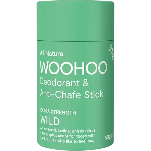 woohoo deodorant and anti-chafe stick wild