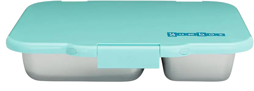 yumboc presto stain steel lunch box talum blue closed lid