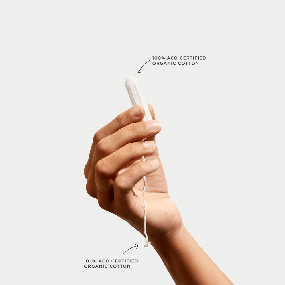 tom organic, organic cotton, organic tampons, period care, tampons, regular tampons