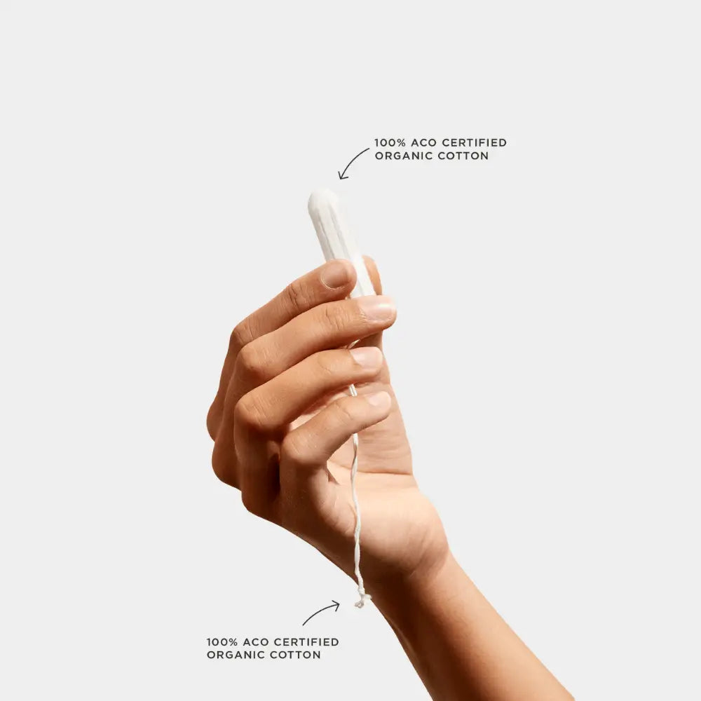 tom organic, organic cotton, organic tampons, period care, tampons, regular tampons