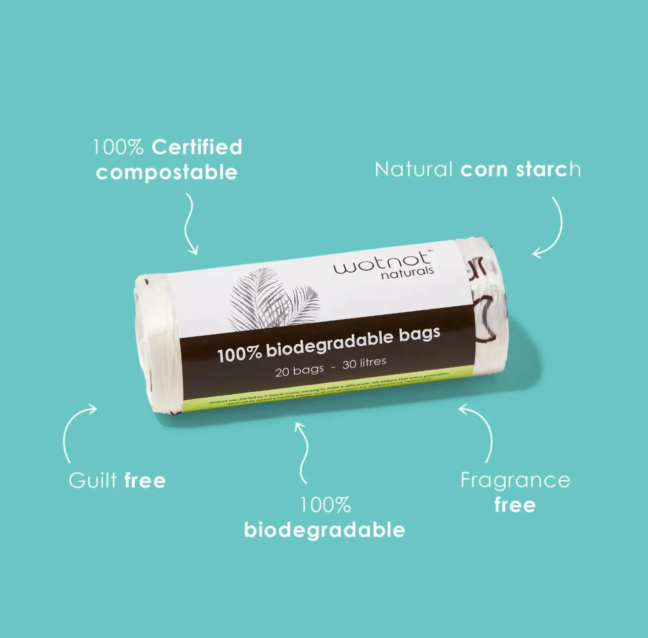 wotnot naturals, biodegradable bags