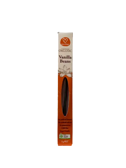 vanilla bean, organic, additive free, organic vanilla bean