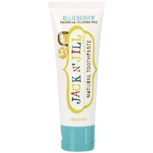 jack n jill natural toothpaste in blueberry