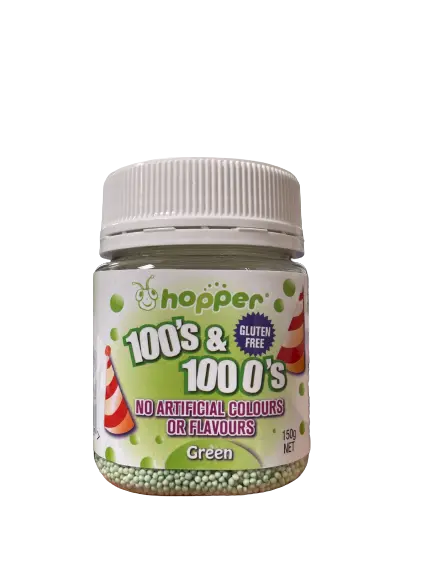 hoppers 100's & 1000's front, natural, 100and1000s green, hopper natural foods