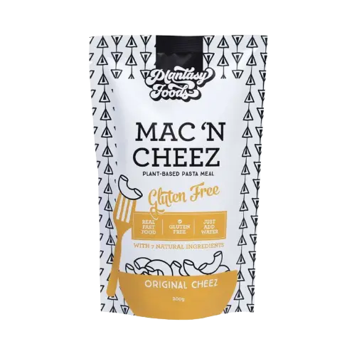 plantasy foods, mac n cheez, cheez , original cheez, additive free, plant based pasta, front