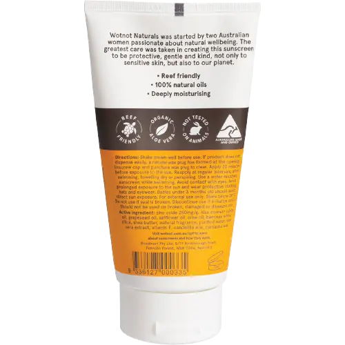 Natural Sunscreen 30 SPF WOTNOT NATURALS
