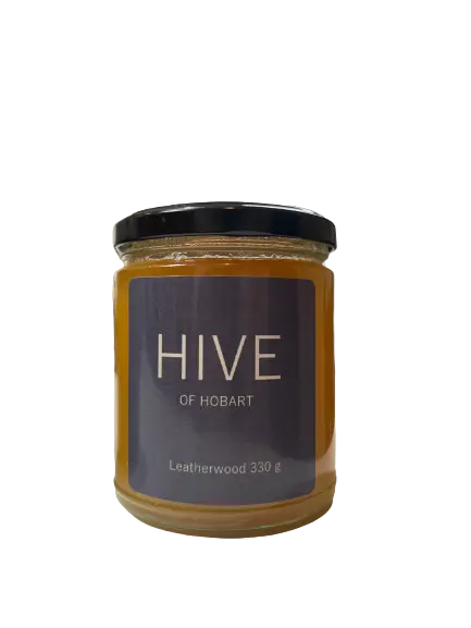 Raw Honey - Leatherwood 330g HIVE OF HOBART
