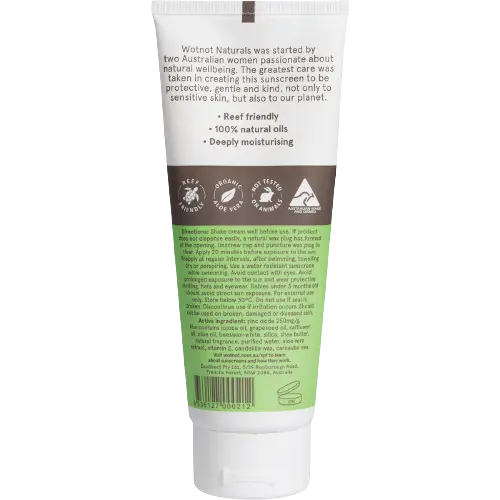 natural sunscreen back
