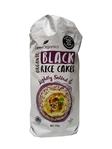 ceres organics black rice cakes
