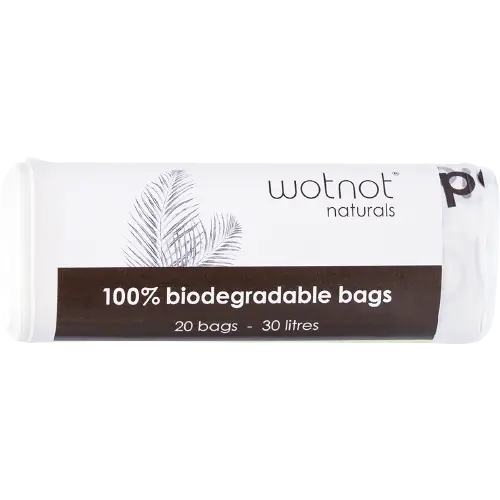 wotnot naturals, biodegradable bags, front