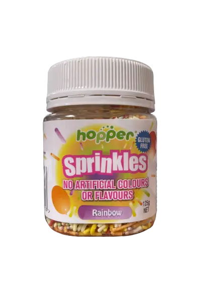 hopper natural spinkles in rainbow